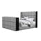 Global Furniture Usa Contemporary Isabella Grey King Bed With Led, Tv Lift, Bluetooth Speaker And Fireplace Crystal ISABELLA-GREY-KB W/LED TV LIFT SPKR & FPLC - alternate 4
