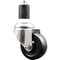 Service Caster 3 Inch 316SS Soft Rubber Wheel Swivel 1-7/8 Inch Expanding Stem Caster SCC SCC-SS316EX20S314-SRS-178 - alternate 1