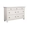 Homeroots 62" White Solid Wood Seven Drawer Double Dresser 524108 - alternate 9