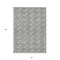 Homeroots 8' X 10' Gray And Ivory Geometric Washable Indoor Outdoor Area Rug 595004 - alternate 9
