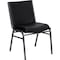 Flash Furniture Heavy Duty Black Vinyl Stack Chair XU-60153-BK-VYL-GG - alternate 1