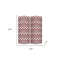 Homeroots 84" Red And Gray Canvas Folding Four Panel Screen Room Divider 274716 - alternate 5