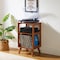 Crosley Asheville Small Record Player Stand With Vinyl Storage CF1150-WA - alternate 6