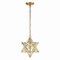 Jonathan Y Stella 12" Moravian Star Metal/Clear Glass LED Pendant, Gold Leaf/Clear JYL9072B - alternate 10