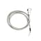 Compucableplususa 5FT DB9 Male to Bare Wire RS232 Pigtail - 28AWG Shielded Metal Armored Open End Cable DBC-9MWA-05 - alternate 1