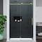 Anzzi 48in Reversible Frameless Sliding Glass Shower Door w/ Soft-Close System and Brushed Gold Finish SD-AZ20-01BG - alternate 1