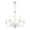 Z-Lite Katerina 6 Light Chandelier, Brushed Nickel, 32 In W x 27.5 In H 1950-6BN - alternate 6