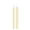 Homeroots Set of Two Ivory Flameless Taper Candles, 2PK 633831 - alternate 1