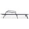Leisuremod Marlin Patio Chaise Lounge Chair with Armrests in Black Aluminum Frame, White, 2PK MLABL-77W2 - alternate 9