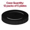 Smarty Had A Party 13 Black Round Disposable Plastic Charger Plates 60 Plates, 60PK 2710B-CASE - alternate 10