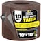 Boen Heavy Duty Tarp, 10 ft x 10 ft, 10 Mil, Brown, Polyethylene BS-1010 - alternate 1
