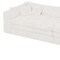 Homeroots 162" White Corduroy Compression Foam Sofa 719545 - alternate 5