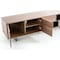 Homeroots 71in Brown And Black Enclosed Storage TV Stand 473288 - alternate 9