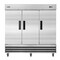 Koolmore 82" 3 Door Stainless Steel Upright Commercial Reach-In Freezer - 72 cu. ft, Model: RIF-3D-SS - alternate 1