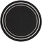Homeroots 4' Black And Ivory Round Indoor Outdoor Area Rug 545941 - alternate 9