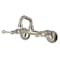 Kingston Brass Double-Handle Wall Mount Bar Faucet, Brushed Nickel KS312SN - alternate 1
