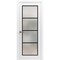 Sartodoors Solid French Door Frosted Glass Planum 2132 White 28x80 Solid Core Modern Interior PLANUM2132ID-WS-28 x 80-Butterfly - alternate 1