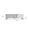 Homeroots 71in White Open shelving TV Stand 478449 - alternate 5