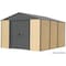 Arrow Lock Ironwood 10 'x12 ' Galvanized Steel Hybrid Shed Kit Anthracite IWA1012 - alternate 6