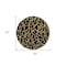 Homeroots 8' Black And Gold Round Geometric Washable Indoor Outdoor Area Rug 599180 - alternate 8