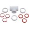 Keeney Mfg 1-1/2'' White Polypropylene Three-Way Coupling Tee 48WK - alternate 6