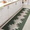 Jonathan Y Chayton Minimalist Geometric Non-Slip Machine-Washable Dark Green/Light Gray 2ft x 8ft Runner Rug WSH110C-28 - alternate 8