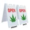 Signmission Cannabis Dispensary Open, Deluxe A-Frame & 2 Installed Decals, Heavy-Duty Plastic Frame SBHD-D-2436-Cannabis Dispensary Open - alternate 5