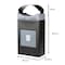 Commercial Zone Products Avante Series 30 Gallon Shallow Black Trash Container w/ Canopy 7873S303A - alternate 3
