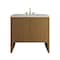 James Martin Vanities Hudson 36" Single Vanity, Honey Oak w/ 3 CM Eternal Jasmine Pearl Silestone Top 435-V36-HNO-3EJP - alternate 1