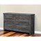 Homeroots 57" Gray Solid and Manufactured Wood Six Drawer Double Dresser 486001 - alternate 4