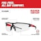 Milwaukee Tool Safety Glasses, Anti-Fog & Anti-Scratch, Clear Lens, Black/Red Frame, Half-Frame 48-73-2012 - alternate 7