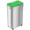 Hls Commercial 21 Gal/ 80 Liter Rectangular Stainless Steel Open Top Compost Bin w/ Wheels and Dual Odor Filters HLS21UOTMCOP - alternate 1