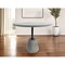 Homeroots 35" Grey Rounded Concrete And Iron Dining Table 486027 - alternate 4