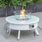 Leisuremod Walbrooke Modern White Patio Conversation With Round Fire Pit & Tank Holder, Charcoal WW-29-24-57-31-CH - alternate 10