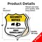 Signmission Security Notice Shield Sign This Propert, 6 inch X 6 inch, Vinyl Decal, 2PK SHI-D-2PACK-6-461 - alternate 5
