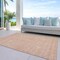 Homeroots 3' X 5' Peach And Ivory Floral Washable Indoor Outdoor Area Rug 582362 - alternate 8