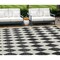Homeroots 9' X 12' Black Geometric Washable Indoor Outdoor Area Rug 577017 - alternate 1