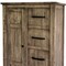 Homeroots 37" Brown Solid Wood Four Drawer Chest 524592 - alternate 10