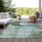 Homeroots 9' X 12' Mint Green And Fern Green Geometric Washable Indoor Outdoor Area Rug 604945 - alternate 8