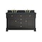 James Martin Vanities Brookfield 60 in. Double Vanity, Black Onyx w/3 CM Charcoal Soapstone Silestone Top 547-V60D-BKO-3CSP - alternate 1