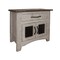 Homeroots 27" Gray Solid Wood One Drawer Nightstand 527059 - alternate 5