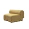 Homeroots Mustard Boucle Modular Curved Three Piece Sectional With Toss Pillows 643974 - alternate 16