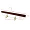 Nahanco 14in Mahogany Wooden SlimLine Pant/Skirt Hanger w/ Padded Clips and Gold Hardware, 50PK SL70314RC50GH - alternate 5