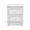 Homeroots 28" White Solid Wood Distressed Two Drawer Nightstand With USB Port 571341 - alternate 8