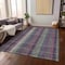 Homeroots 10' X 14' Plum Eggplant And Gray Plaid Washable Indoor Outdoor Area Rug 613992 - alternate 9