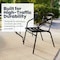 Flash Furniture 7PC Patio Set-55" Glass Table, 6 Black Chairs TLH-089REC-017CBK6-GG - alternate 18