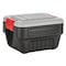 Rubbermaid ActionPacker 8 gal Black Storage Tote 12.1 in. H X 14.1 in. W X 20 in. D Stackable RMAP080000 - alternate 1