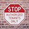 Signmission Stop Authorized Tenants Only, 6 Inch X 6 Inch, Plastic Sign OC-P-6-300 - alternate 6