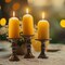 Kings County Tools Pure Beeswax Candles 3-Pack Natural Bees Wax Pillar Candles with 12 Hour Burn Time GW16A01-14 - alternate 8