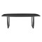 Homeroots 87" Black Solid Wood Double Pedestal Base Dining Table 557696 - alternate 9